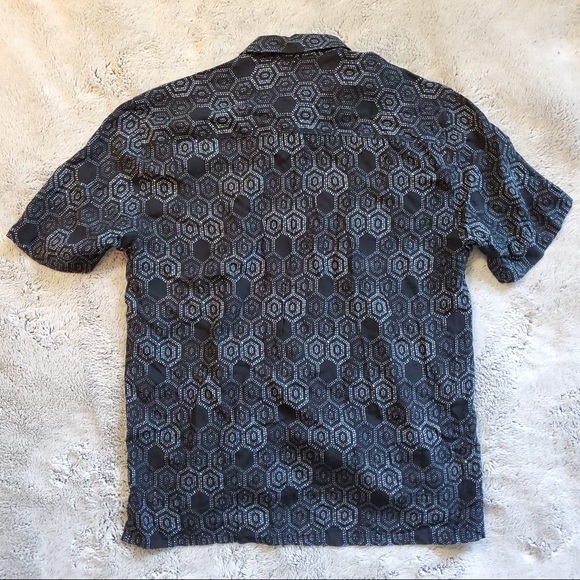 Black silk button up - Picture 2 of 3